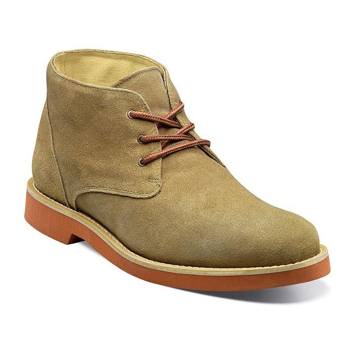Nunn Bush Woodbury Men's Suede Boots, Size: Medium (8), Med Beige