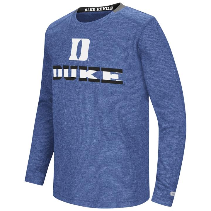 Boys 8-20 Duke Blue Devils Wordmark Tee, Size: M(12/14) (navy)