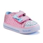 Skechers Twinkle Toes Shuffles Starlight Style Toddler Girls' Light-up Sneakers, Girl's, Size: 10 T, Pink