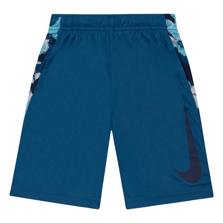 Boys 4-7 Nike Logo Sublimated Dri-fit Mesh Shorts, Size: 6, Med Blue