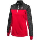 Women's Campus Heritage Wisconsin Badgers Scaled Quarter-zip Pullover Top, Size: Xl, Dark Red