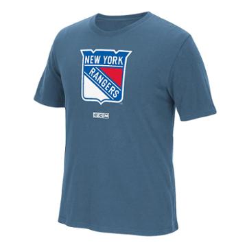 Men's Ccm New York Rangers Logo Tee, Size: Medium, Multicolor