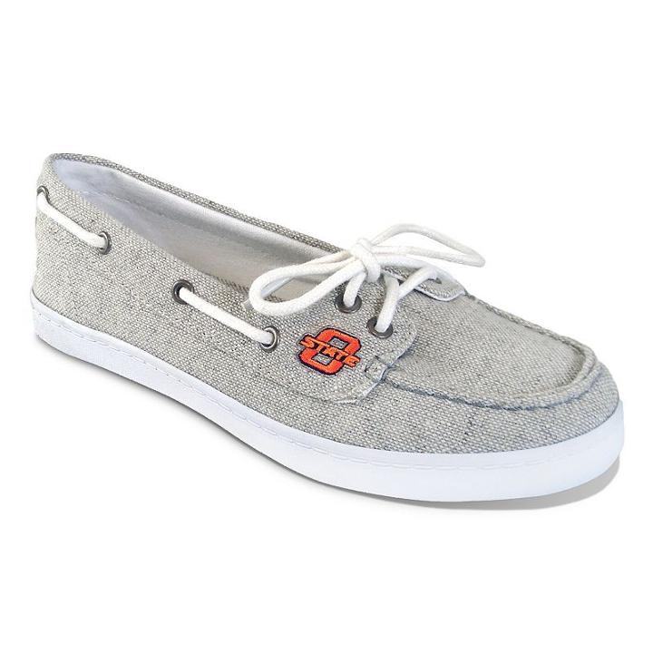 Women's Campus Cruzerz Oklahoma State Cowboys Kauai Boat Shoes, Size: 10, Grey