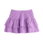 Girls 4-10 Jumping Beans&reg; Tiered Solid Tulip Skort, Size: 8, Brt Purple