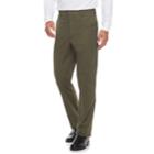 Men's Croft & Barrow&reg; Classic-fit Easy-care Stretch Flat-front Khaki Pants, Size: 36x31, Dark Green