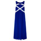 Girls 7-16 Iz Amy Byer Crisscross Crochet Maxi Dress, Girl's, Size: 12, Brt Blue