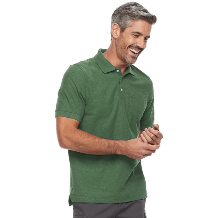 Men's Croft & Barrow® Polo, Size: Xxl, Med Green