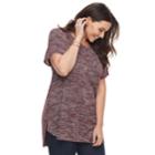 Plus Size Apt. 9&reg; Tunic Tee, Women's, Size: 1xl, Red