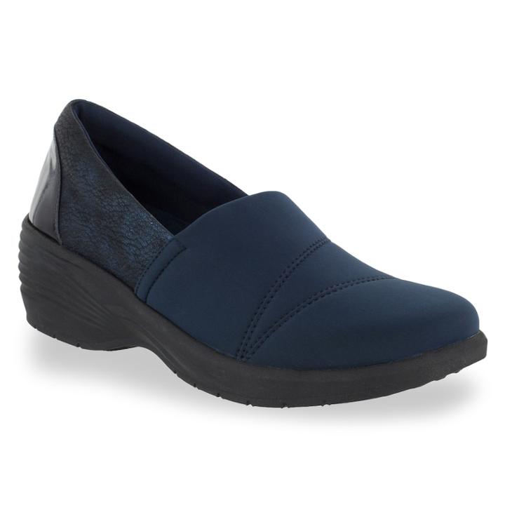 Solite By Easy Street Solo Women's Shoes, Size: 9.5 Wide, Dark Blue