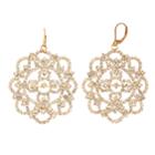 Simply Vera Vera Wang Gold Tone Drop Earrings, Women's, Light Pink