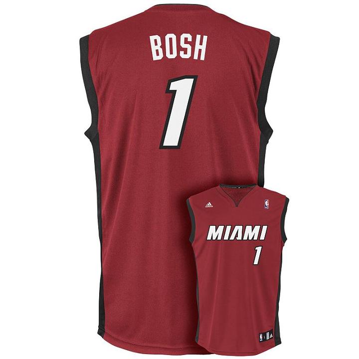 Adidas Miami Heat Chris Bosh Nba Replica Jersey - Boys 8-20, Boy's, Size: Xl, Red