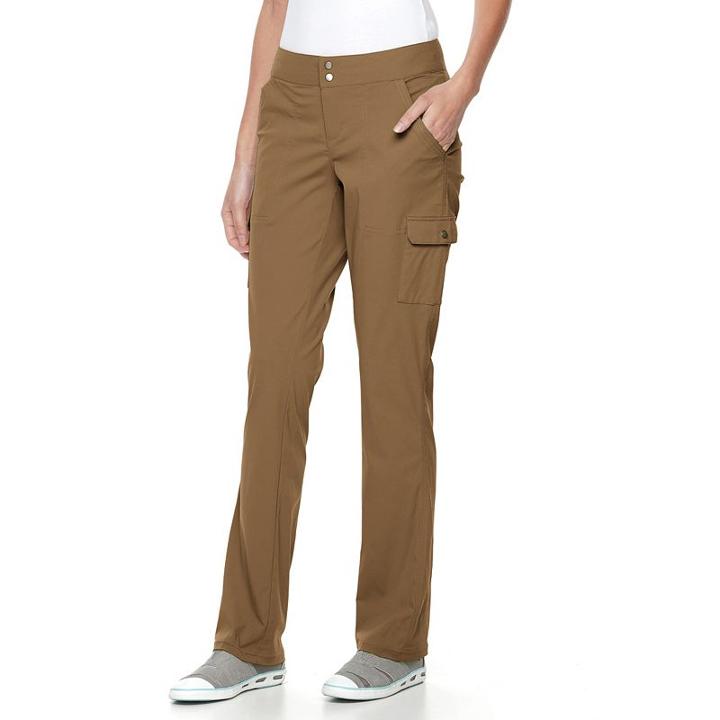 Women's Columbia Zephyr Heights Woven Hiking Pants, Size: 14, Lt Brown