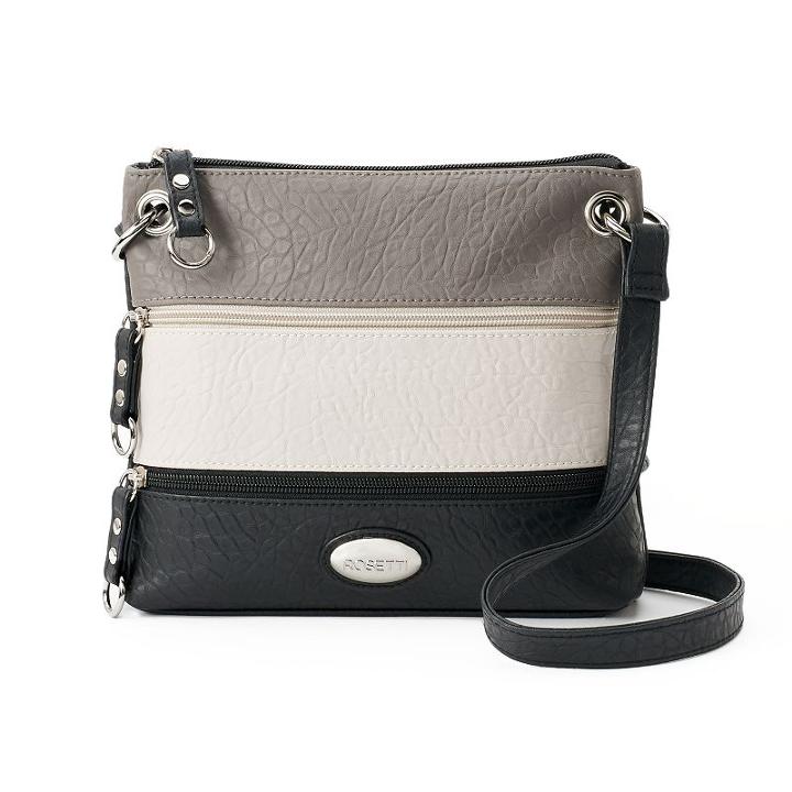 Rosetti Demi Zips Colorblock Crossbody Bag, Women's, Oxford