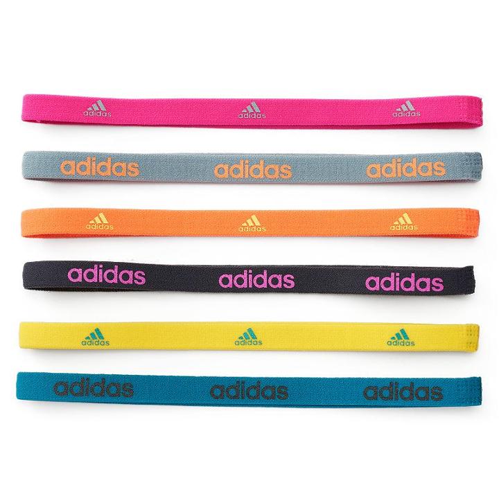 Women's Adidas Fighter 6-pk. Solid Headband Set, Pink