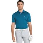 Men's Izod Swingflex Classic-fit Feeder-striped Performance Golf Polo, Size: Medium, Blue Other