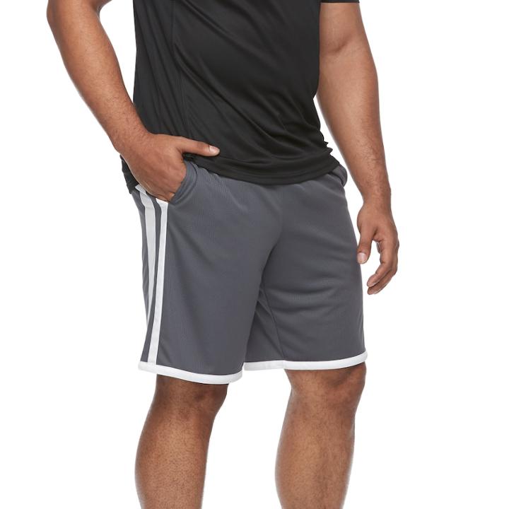 Big & Tall Tek Gear&reg; Varsity Basketball Shorts, Men's, Size: Xl Tall, Dark Grey