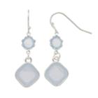 Lc Lauren Conrad Blue Nickel Free Double Drop Earrings, Women's