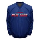 Men's Franchise Club Tone City New York Football Windshell Pullover Jacket, Size: Xxl, Med Blue