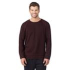 Men's Cuddl Duds Baseball Sweatshirt, Size: Large, Red