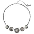 Simply Vera Vera Wang Faceted Cluster Statement Necklace, Women's, Black