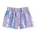 Girls 7-16 Joey B Tassel Trim Soft Shorts, Size: Medium, Blue
