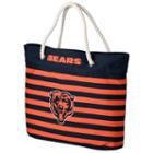 Forever Collectibles Chicago Bears Striped Tote Bag, Adult Unisex, Multicolor