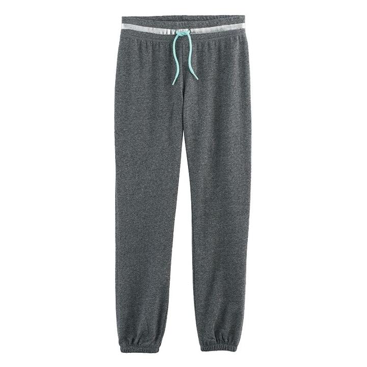 Girls 7-16 & Plus Size So&reg; French Terry Jogger Pants, Size: 16 1/2, Dark Grey