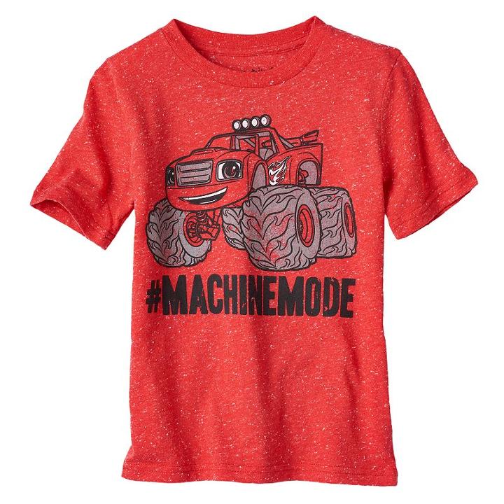 Boys 4-10 Jumping Beans&reg; Blaze & The Monster Machines #machinemode Graphic Tee, Boy's, Size: 5, Med Red