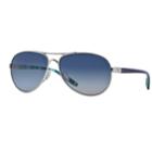 Oakley Feedback Oo4079 59mm Aviator Gradient Polarized Sunglasses, Women's, Silver