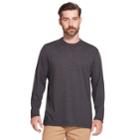 Men's Arrow Classic-fit Striped Mock-layer Tee, Size: Medium, Black