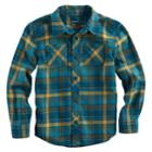 Boys 4-7x Sonoma Goods For Life&trade; Plaid Button Down Pocket Shirt, Size: 6, Dark Blue