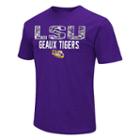 Men's Campus Heritage Lsu Tigers Camo Wordmark Tee, Size: Large, Drk Purple