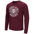 Men's Campus Heritage Texas A & M Aggies Zigzag Long-sleeve Tee, Size: Small, Dark Red