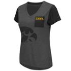 Women's Campus Heritage Iowa Hawkeyes Pocket V-neck Tee, Size: Small, Oxford