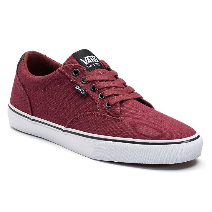 Vans Winston Dx Men's Canvas Skate Shoes, Size: Medium (13), Med Red