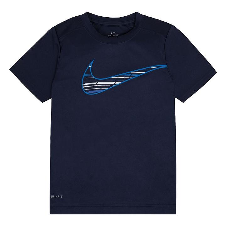 Boys 4-7 Nike Logo Dri-fit Graphic Tee, Size: 7, Med Blue