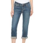 Women's Apt. 9&reg; Embellished Flap Pocket Capri Jeans, Size: 8, Med Blue