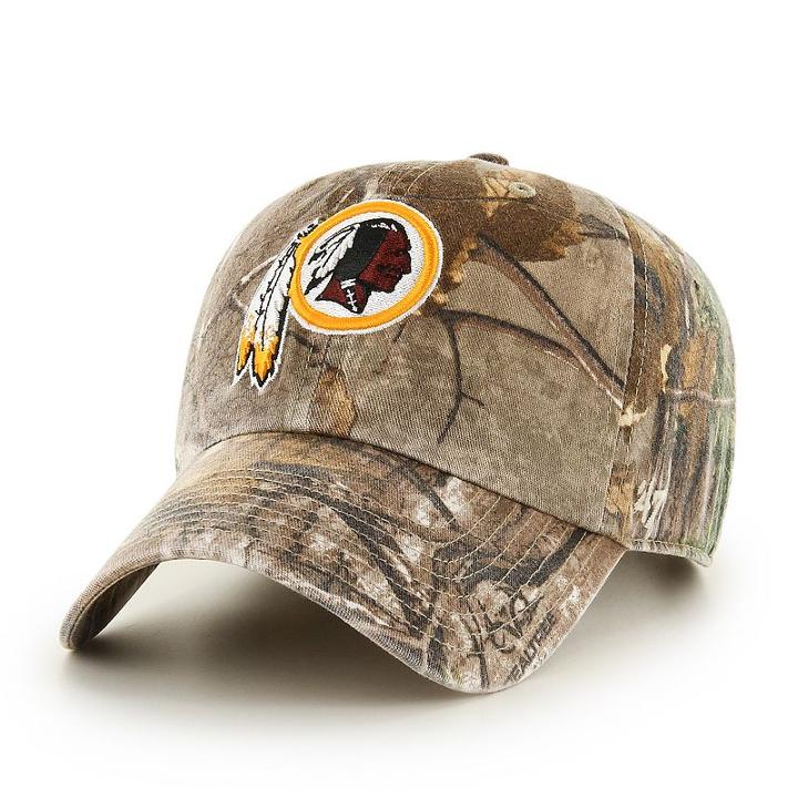 Adult '47 Brand Washington Redskins Realtree Clean Up Adjustable Cap, Ovrfl Oth