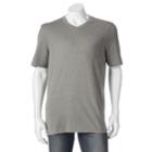 Big & Tall Croft & Barrow&reg; Signature Pocket V-neck Tee, Men's, Size: Xl Tall, Med Grey