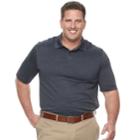 Big & Tall Haggar Regular-fit Space-dye Polo, Men's, Size: 3xb, Black