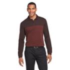 Men's Van Heusen Flex Classic-fit Colorblock Polo, Size: Medium, Dark Red