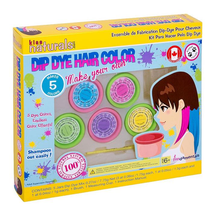 Fundamentals Toys, Kiss Naturals Diy Hair Dip Dye Kit By, Multicolor