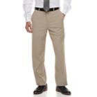 Men's Croft & Barrow&reg; Classic-fit Stretch No-iron Dress Pants, Size: 36x30, Beig/green (beig/khaki)