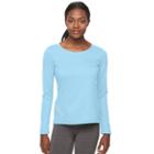 Women's Fila Sport&reg; Breakthrough Workout Tee, Size: Xl, Light Blue