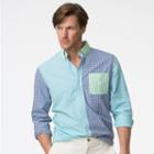 Big & Tall Chaps Gingham Button-down Shirt, Men's, Size: 4xb, Blue (navy)