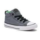 Boys' Converse Chuck Taylor All Star Street Mid Sneakers, Size: 11, Med Grey