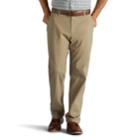 Men's Lee Performance Series Extreme Comfort Khaki Relaxed-fit Flat-front Pants, Size: 34x32, Beig/green (beig/khaki)