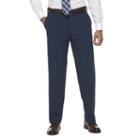 Big & Tall Croft & Barrow&reg; True Comfort 4-way Stretch Classic-fit Flat-front Dress Pants, Men's, Size: 36x36, Blue