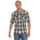 Men's Urban Pipeline&reg; Workwear Button-down Shirt, Size: Medium, Dark Brown