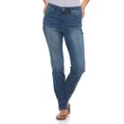 Women's Gloria Vanderbilt Bridget Midrise Slim Straight-leg Jeans, Size: 6 Avg/reg, Light Blue